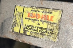Lug-All Hoist Lincoln Precision Model 2 Spec 1500lb Single Rig 3000lb Double Rig