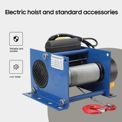 Electric Hoist Winch with Wired Handle Switch 110V Electric Winch for Garage