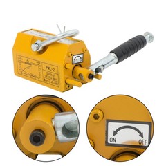 Yellow Magnetic Lifter 200kg/440lbs Metal Lifting Magnet Permanent Lift Magnets