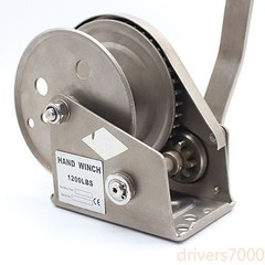 Stainless Steel Hand Winch 1200 Lbs Two-Way Self-Locking Manual