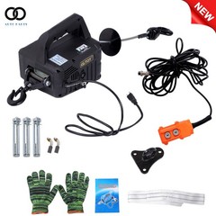 2-in-1 Electric Hoist Winch, 1500W Portable Power, 1100 lbs Lift Capacity