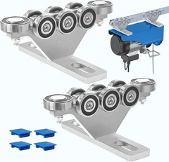 6+2 Wheel Electric Hoist Trolley for 1-5/8″ Strut Channel, Anti-Lock & Silent