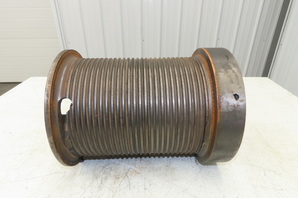 P&H Cleveland Tramrail 1 Ton Bridge Crane Hoist Cable Reel Drum 27′ Lift