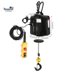Electric Hoist Winch,1100Lbs 1500W Electric Hoist Winch Portable Winch with Wire
