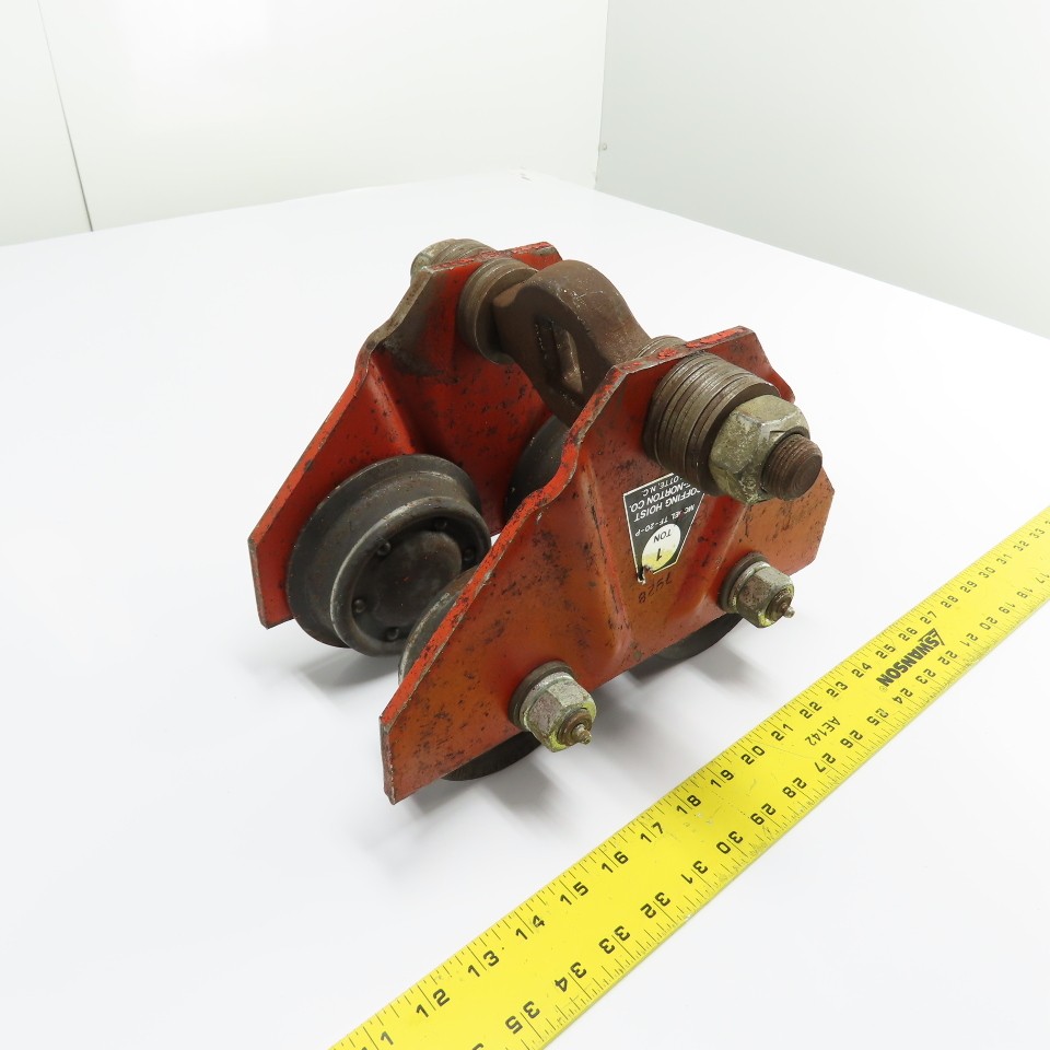 Coffing Hoist TF-20-P 1 Ton Manual Push/Pull Hoist Trolley 3″- 6″ Beam Flange