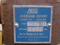 Acco Wright-Way Electric Hoist 2211061