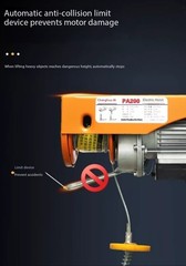 Mini Electric Hoist Home Use Small Crane 220V Lifting Machine Winch Hoist
