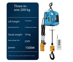 Portable Wireless Remote-Controlled Electric Hoist 220V Suspended Crane Home Use