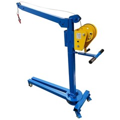 Small Portable Folding Crane Manual Lifting Machine Max.1100LBS Folding Elevator