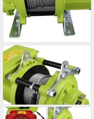 220V Small Crane Brushless Super Fast Lifting Hoist Winch Household Portable