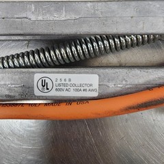 Tandem Collector 256B Crane Hoist Current Shoe 600V 100A #6 AWG Whiting [D1S4]