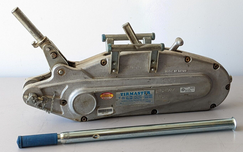 TIRMASTER T-35 TIRFOR Manual Cable Hoist 5,000 KGS Pull Capacity w/ Handle