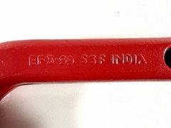 Vintage Forged Steel Hoist Hook 9” Industrial Heavy Duty Rigging Hardware – Red