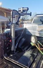 Pickup Truck Bed Crane Cable Winch Swivel Load Lift Boom Hydraulic Hoist 1/2 Ton