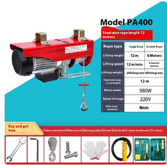 Mini Electric Hoist 220V Home Use Crane Hoist Small 1 Ton 0.5 Ton Home Use