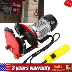 1 Ton Electric Hoist Trolley Overhead Motor Winch Hoist Lift Garage Crane