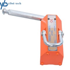 880lbs/400kg Magnetic Lifter Lifting Magnet Hoist 2.5 Safety Factor Orange