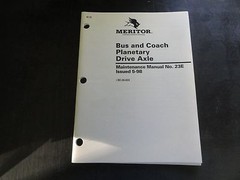 Meritor Bus and Coach Planetary Drive Axle Maintenance Manual No. 23E