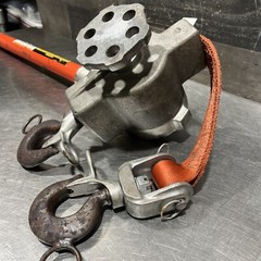 Chance Hoist 1 Ton Hot Stick Ratcheting Strap Hoist. Item ID #61 Used Surplus