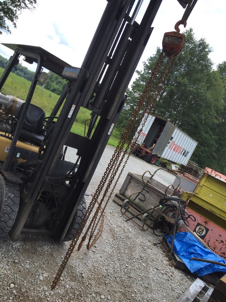 DUFF NORTON LYNX LHH-1A 1 TON MANUAL CHAIN HOIST 20′ LIFT