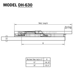 14 Ton Hydraulic Scissor Hoist Kit for 18–24′ Dump Body | DH-630 for Truck