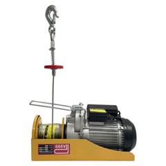 Electric Wire Rope Block Hoist Winch Lift with Mount Plate 2000 lb 220V 1800W
