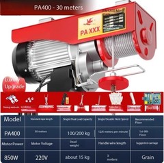 220V Home Use Small Hoist Lifting Machine 1/0.5 Ton Winch Crane