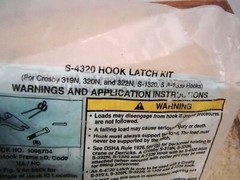The Crosby Group Inc. Hook Latch Kit , S-4320