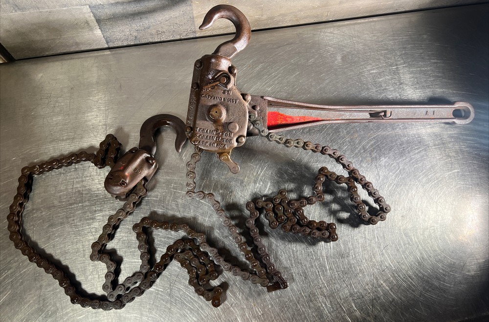 Coffing Company Ratchet Lever Model A-1 Hoist 1 Chain 3/4 TON 2 Chains 1 1/2 TON