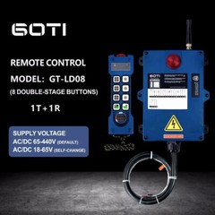 8 Buttons Switch Double Speed Industrial Wireless Remote Control AC/DC 18V-440V