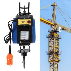 Electric Hoist Winch Electric Winch 30m Wire Rope 500kg Steel Plate 110V New