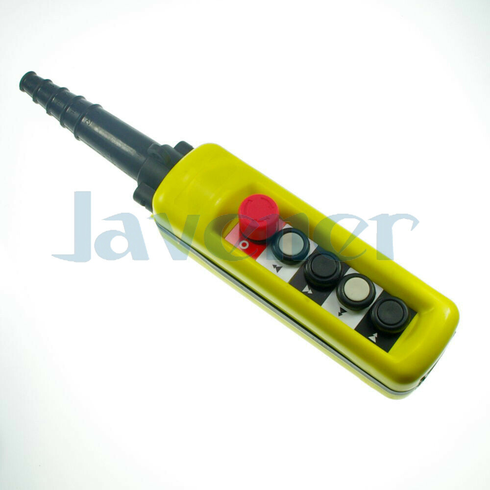 2 Speed 4 Pushbutton Hoist Crane Truck Pendant Control Station 5A