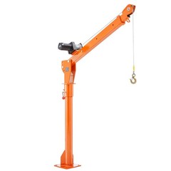 Truck Crane 1100lb Folding 360° Swivel Adjustable Boom