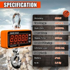 Heavy Duty Industrial Digital Hanging Crane Scale For Farm Factory Auto Garage