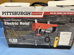 PITTSBURGH 60346 OEM 220-440 LBS. REMOTE CONTROLLED ELECTRIC HOIST Free Shipping