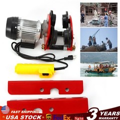 1T/2200lbs Electric Hoist Trolley 110v with I-beam Links for Material Handling