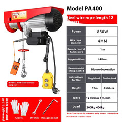 600 Kg Electric Hoist Lifting Crane Lifting Winch with Remote Control Lift