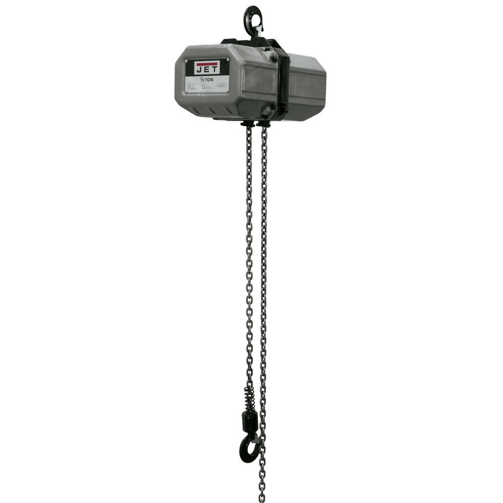 Jet JT9-121150 1/2SS-1C-15 7/8 HP 1-PH 15′ Lift 1/2-Ton Electric Chain Hoist New