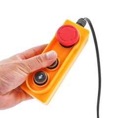 880Lbs Electric Winch Hoist w/Emergency Stop, 100ft Cable for Garage/Lifting US