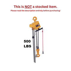 HARRINGTON TCR CORD CONTROLLED AIR HOIST, 500 LB CAPACITY, 10 FT LIFT