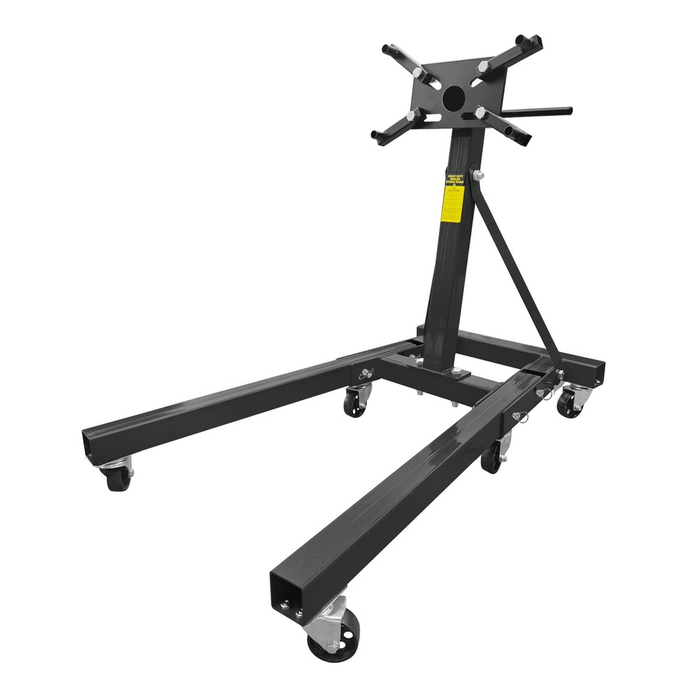 2000LBS Foldable Engine Stand Heavy Duty Motor Hoist Dolly w/360° Rotating Head