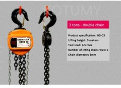 Triangular Hand Hoist 1 Ton 2 Tons 3 Tons Manual Chain Down Small Crane