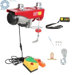 Electric Hoist 1600W 110V 2200lbs 328ft Wireless & 14ft Wired Remote Control