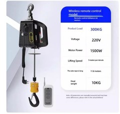 Electric Hoist 220V Portable Lifting Device for Domestic Use – Compact Model