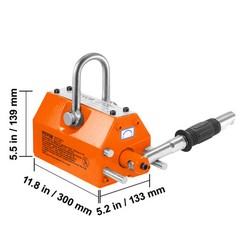 1500KG Permanent Magnetic Lifter Lifting Magnet 3300 lbs/1500 kg Neodymium Hoist