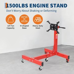 Heavy Duty Collapsible Engine Stand – 1500 lbs Capacity, 360° Rotating Head