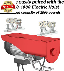 6 Wheel Hoist Trolley with Rollers – Strut Trolley Assembly for Electric Hoist –
