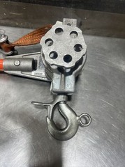 Chance Hoist 1 Ton Hot Stick Ratcheting Strap Hoist. Item ID #20. Used Surplus