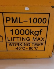Vevor Permanent Magnetic Chuck PML-1000 Cargo Max. 1000Kg No Lifting Arm Inc.