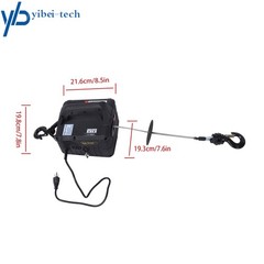 2-in-1 Portable Electric Hoist Power Winch 1100lbs Wireless Remote Control 1500W